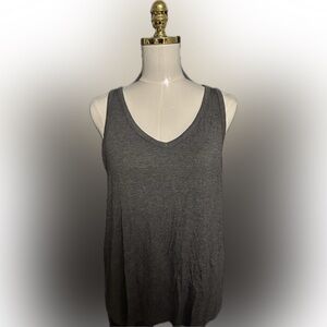 NWT Alfani Intimates Women’s Sleeveless Pajama Tank Top – Charcoal Heather Gray